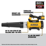 DeWalt DCBL777Y1 60V Max Cordless Brushless High Power Blower Kit